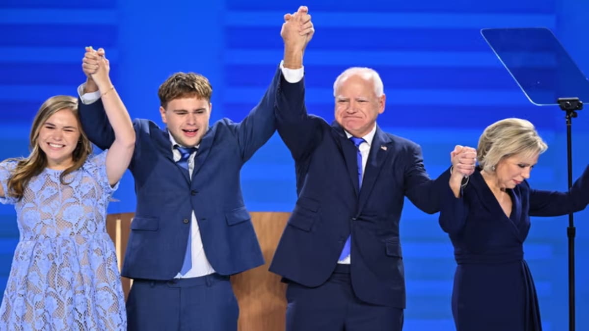 Tim Walz accepts vice presidential nomination on day 3 of DNC – Firstpost