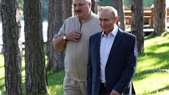 Russian President Vladimir Putin and Belarusian President Alexander Lukashenko. AFP