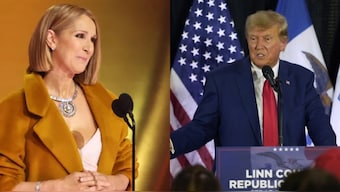 Canadian singer Celine Dion and Former US President Donald Trump. Reuters / AP
