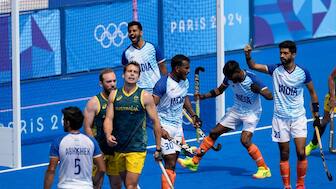 India beat Australia in the Olympics for the first time in 52 years. AP 