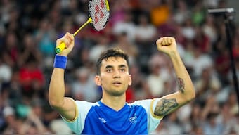 Lakshya Sen became the first Indian male shuttler to qualify for the semi-finals of men's singles badminton at an Olympics. AP 