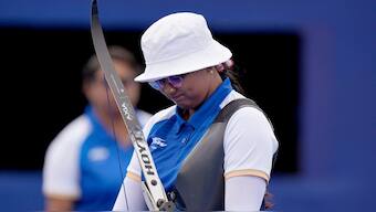 India's Deepika Kumari has said that she is not giving up on her archery career just yet despite missing out on a medal in Paris Olympics. AP 