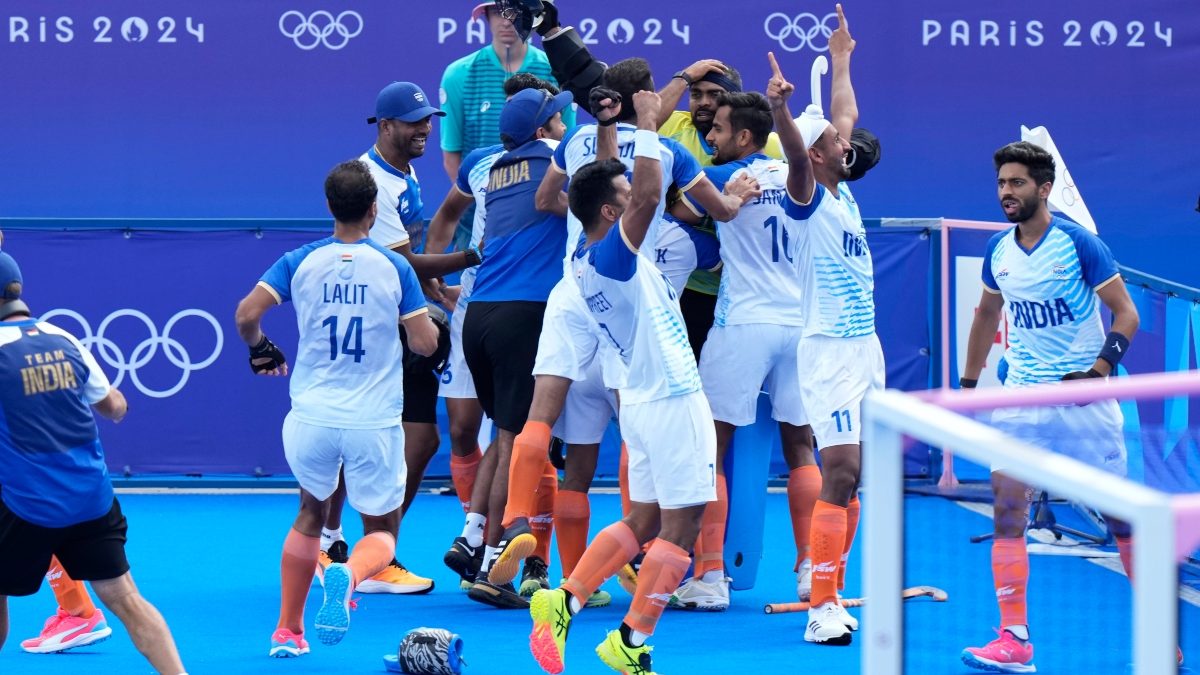 After defeating Great Britain in the quarter-finals, the India men's hockey team will face either Argentina or Germany in the semi-finals of the Paris Olympics. AP After defeating Great Britain in the quarter-finals, the India men's hockey team will face either Argentina or Germany in the semi-finals of the Paris Olympics. AP