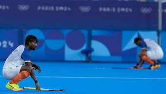 India suffered a heartbreaking loss to Germany in the hockey semi-finals of the 2024 Paris Olympics. AP 