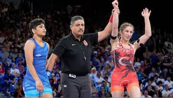 Antim Panghal suffered a 0-10 defeat to Turkey's Zeynep Yetgil in the opening round at Paris Olympics. AP 
