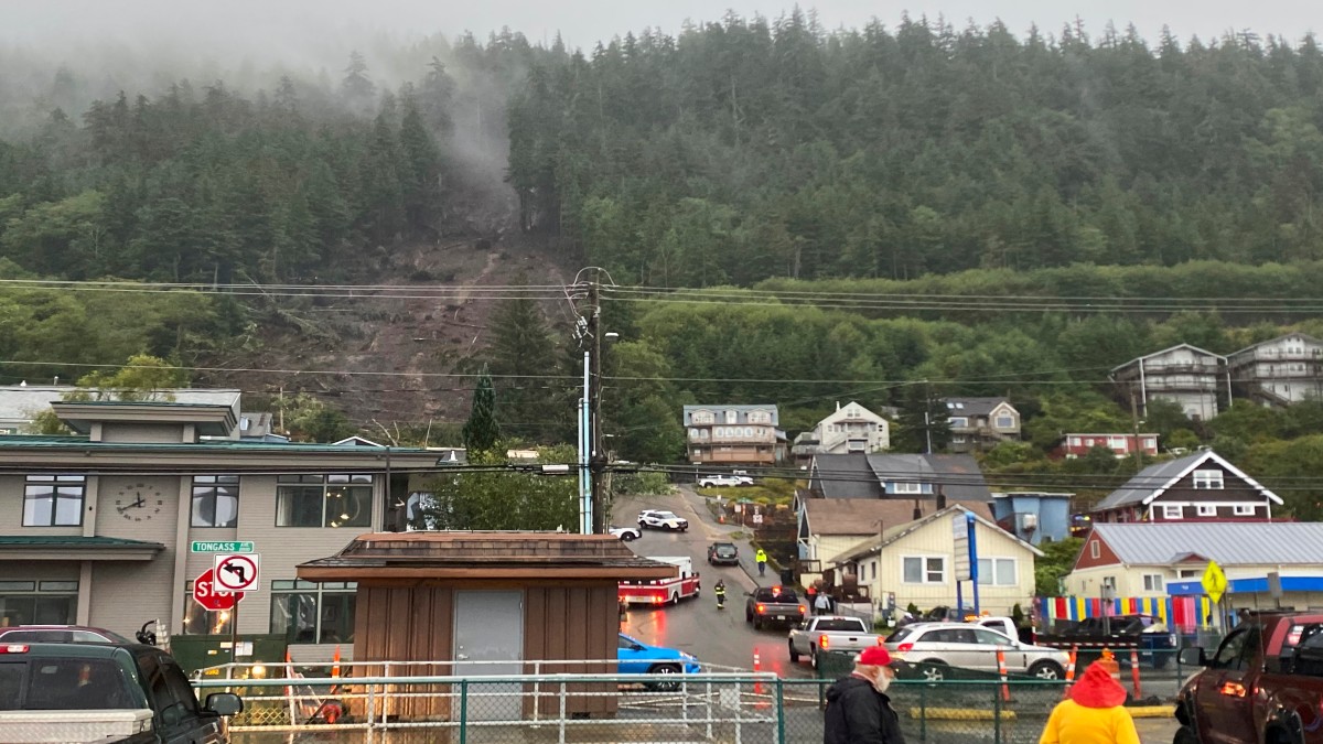 The aftermath of a deadly landslide is seen in Ketchikan, Alaska. Ketchikan Daily News via AP The aftermath of a deadly landslide is seen in Ketchikan, Alaska. Ketchikan Daily News via AP