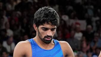 Wrestler Aman Sehrawat will be hoping to sign off from the Paris Olympics with a bronze medal around his neck on Friday after losing his semi-final bout against Japan's Rei Higuchi the previous day. AP