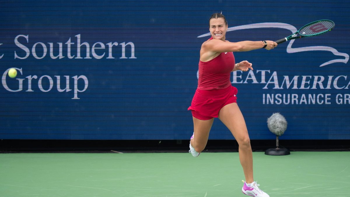 World No 3 Aryna Sabalenka in action against the top-ranked Iga Swiatek in the Cincinnati Open semi-finals. Reuters World No 3 Aryna Sabalenka in action against the top-ranked Iga Swiatek in the Cincinnati Open semi-finals. Reuters