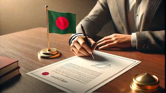 Disgruntled employees forced Bangladesh Bank top brass to sign blank papers as they demanded resignations of allegedly corrupt higher-ups. Image source: AI-generated via DALL-E