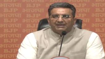BJP leader Gaurav Bhatia addresses a press conference on Monday. ANI