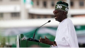 Nigeria's President Bola Tinubu speaks after his swearing-in ceremony in Abuja, Nigeria May 29, 2023. Reuters File