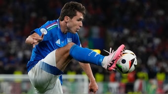 Italy's Federico Chiesa controls the ball during a Group B match between Italy and Albania at the Euro 2024. AP File Photo