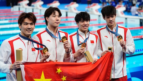 China shrug off doping controversy, win 12 swimming medals at Paris Olympics