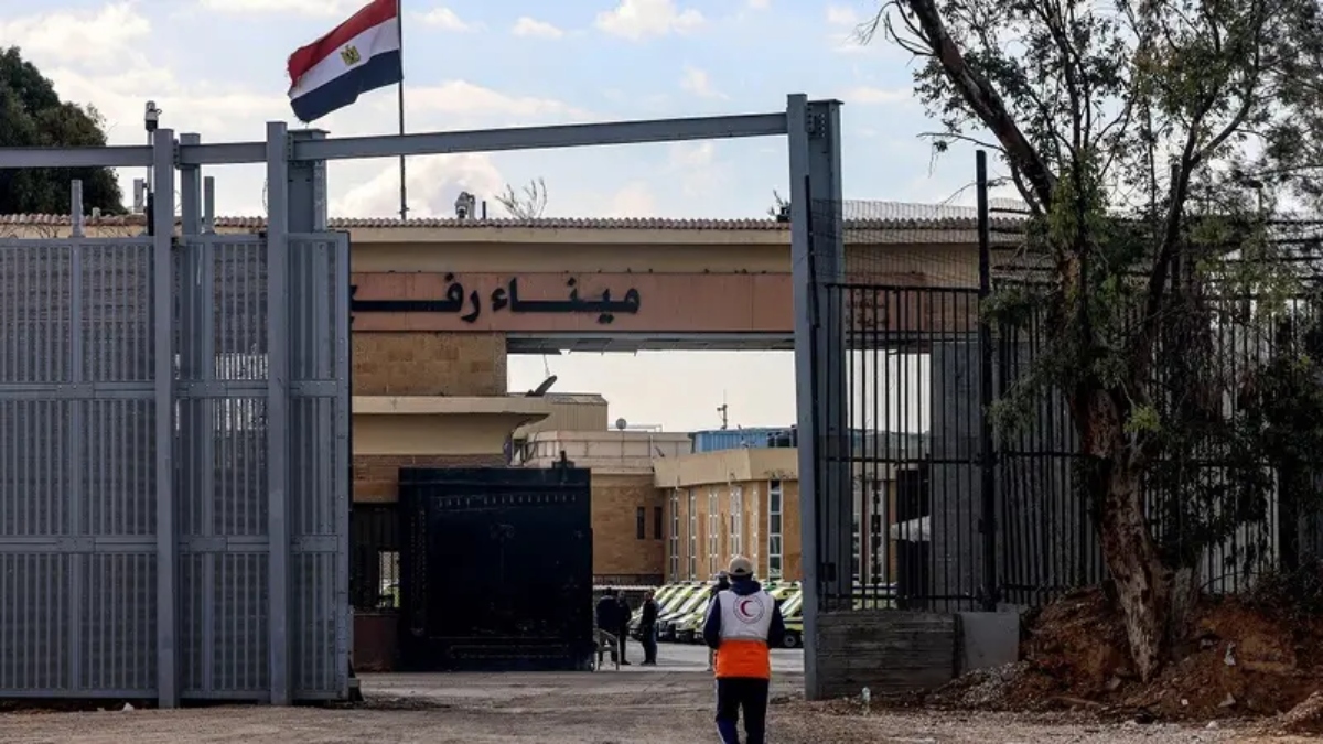 The Egyptian side of the Rafah border crossing with the Gaza Strip is pictured from the Palestinian side in the southern part of the Palestinian territory on January 29, 2024 amid the ongoing conflict between Israel and Hamas. AFP File The Egyptian side of the Rafah border crossing with the Gaza Strip is pictured from the Palestinian side in the southern part of the Palestinian territory on January 29, 2024 amid the ongoing conflict between Israel and Hamas. AFP File