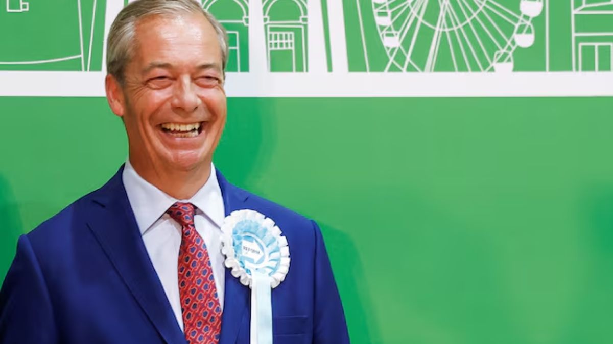 Polls showing Reform UK just behind Labour, Nigel Farage modulates tone: ‘Not anti-immigration’ Polls showing Reform UK just behind Labour, Nigel Farage modulates tone: ‘Not anti-immigration’