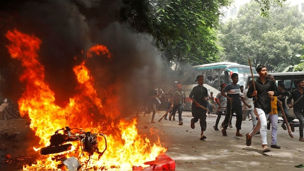  Sheikh Hasina’s son urges security forces to block takeover amid mass protests