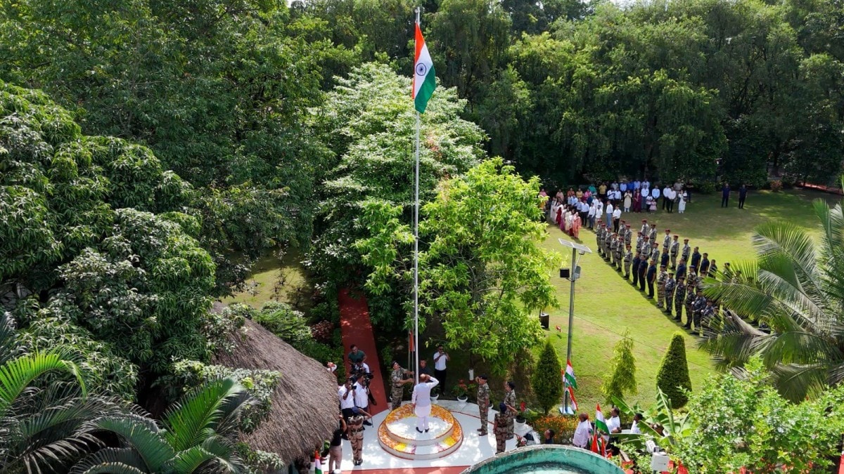 Northeast’s tallest flag in Manipur, hoisted at Moirang’s INA complex