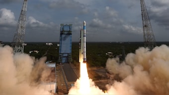 The SSLV is a three-stage rocket, with solid propellant powering the first three stages. Image Courtesy: @isro/X