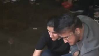 Former India captain Sourav Ganguly and his daughter joined a candlelight protest against the rape-murder of a trainee doctor in Kolkata. Image: Screengrab / ANI 