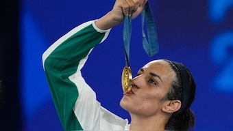 Imane Khelif won the gold medal in women's 66 kg boxing at the 2024 Summer Olympics in Paris. AP