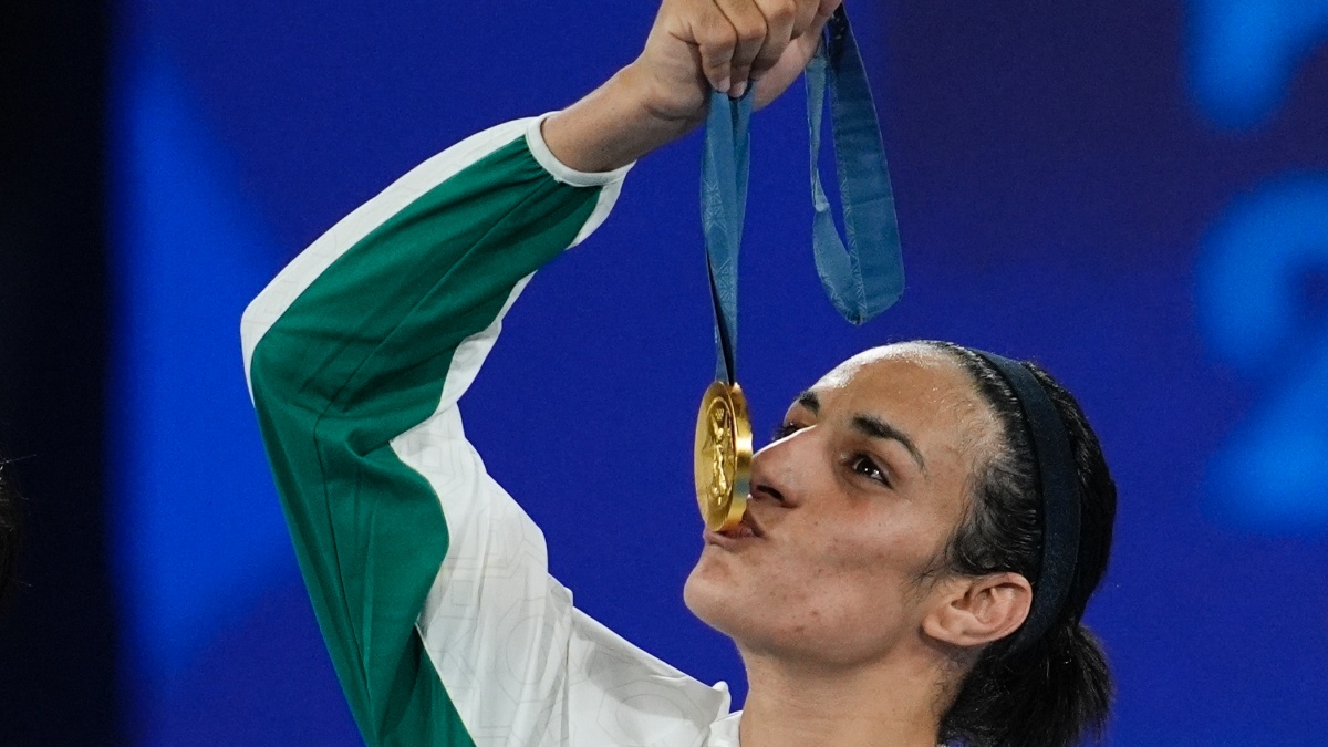 Imane Khelif files complaint for online harassment after gender row at Olympics Imane Khelif files complaint for online harassment after gender row at Olympics