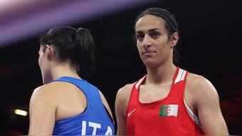 Imane Khelif was last year disqualified at World Championships for failing gender eligibility rules. Reuters