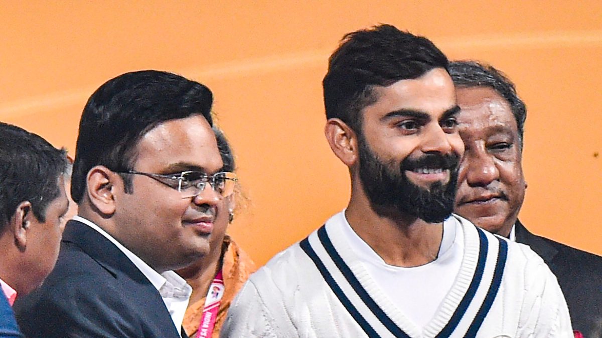 BCCI Secretary Jay Shah and Virat Kohli in a file image. PTI BCCI Secretary Jay Shah and Virat Kohli in a file image. PTI