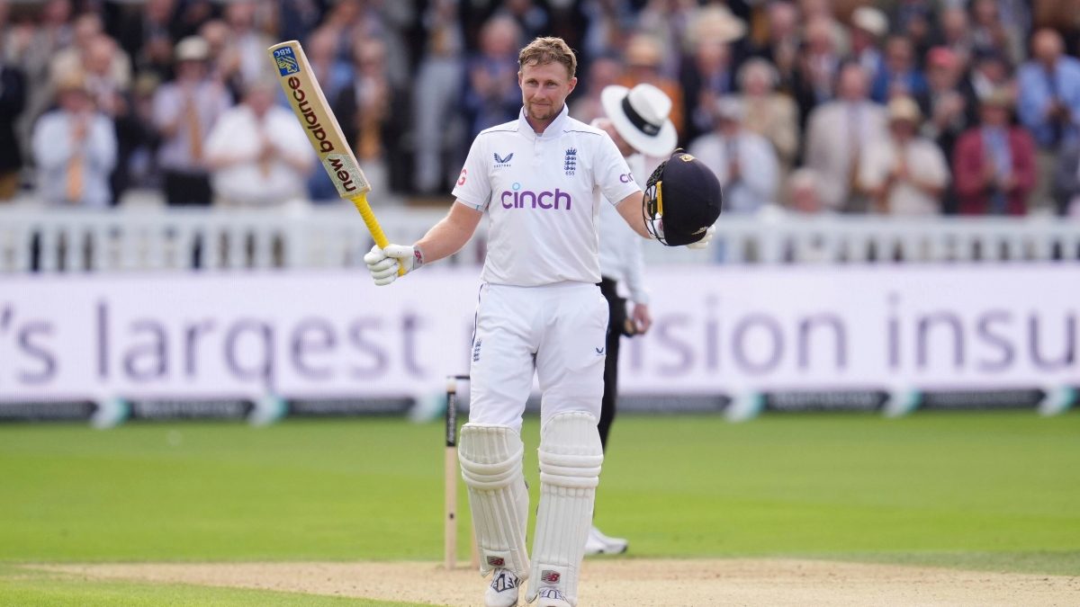 England's Joe Root celebrates scoring his 33rd Test century on Thursday. AP England's Joe Root celebrates scoring his 33rd Test century on Thursday. AP