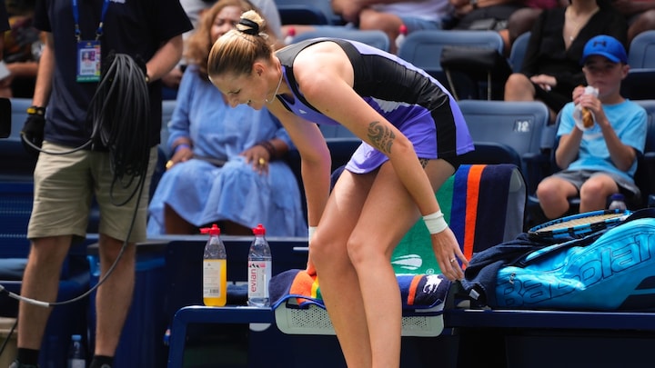 Karolina Pliskova quits US Open match after just three points Karolina Pliskova quits US Open match after just three points