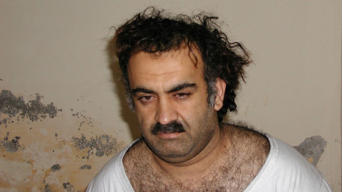 Khalid Sheikh Mohammed, the alleged September 11 mastermind, is seen shortly after his capture during a raid in Pakistan, March 1, 2003 in this photo. File Image/AP Khalid Sheikh Mohammed, the alleged September 11 mastermind, is seen shortly after his capture during a raid in Pakistan, March 1, 2003 in this photo. File Image/AP