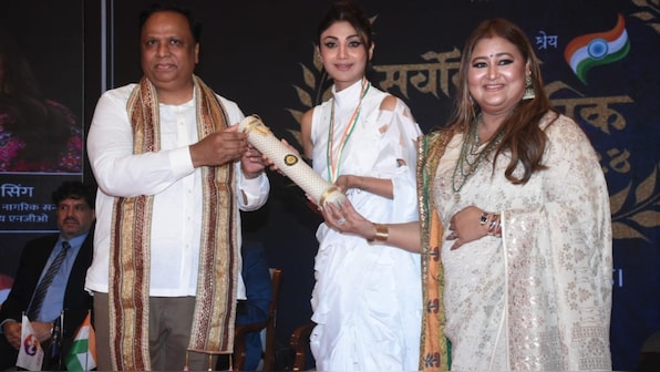 Shilpa Shetty & Seema Singh grace the Sarvottam Nagrik Sanman 2024 Awards ceremony