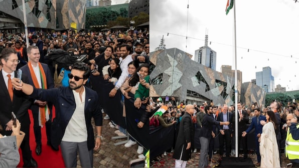 RRR star Ram Charan hoists Indian Tricolour at Federation Square, receives "Ambassador of Indian Arts and Culture" Honour at IFFM 2024