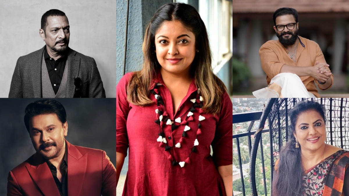 #MeToo Storm in Mollywood!
Clockwise - Nana Patekar, Tanushree Dutta, Jayasurya, Minu Muneer, Dileep #MeToo Storm in Mollywood!
Clockwise - Nana Patekar, Tanushree Dutta, Jayasurya, Minu Muneer, Dileep