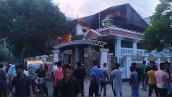 Mashrafe Mortaza's house was set on fire by protestors in Bangladesh. Image: X