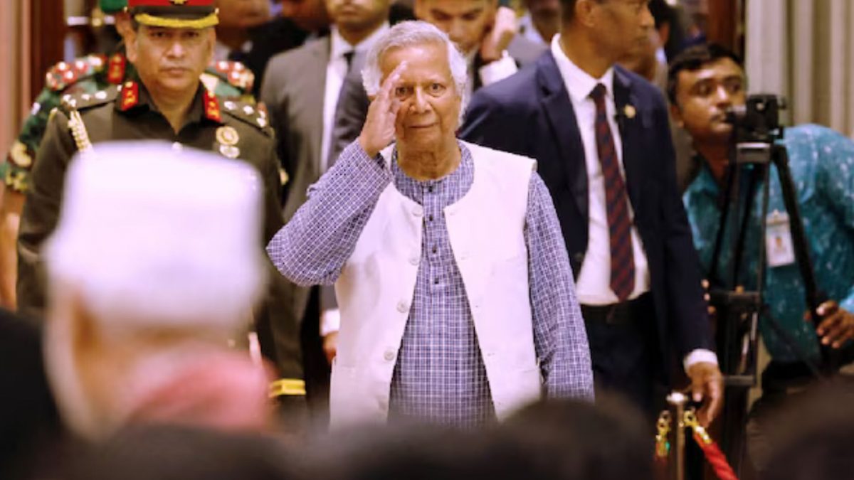 Nobel laureate Muhammad Yunus salutes to the attendees upon arrival at the Bangabhaban in Dhaka, Bangladesh. File Image-Reuters. Nobel laureate Muhammad Yunus salutes to the attendees upon arrival at the Bangabhaban in Dhaka, Bangladesh. File Image-Reuters.