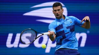Novak Djokovic beat Laslo Djere in the second round of the US Open. AP