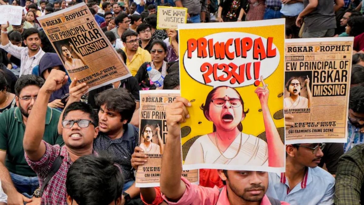 Under mounting pressure from protesting medical students, the West Bengal government on Wednesday sacked RG Kar Medical College's recently appointed principal, Suhrita Paul. PTI Under mounting pressure from protesting medical students, the West Bengal government on Wednesday sacked RG Kar Medical College's recently appointed principal, Suhrita Paul. PTI