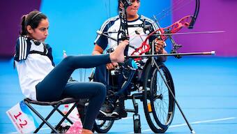 Sheetal Devi secured a second place finish at the women's compound archery ranking round at the Paris Paralympics on Thursday. File image/ PTI  