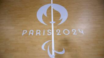 FILE - The logo of the Paris Paralympic Games 2024. AP