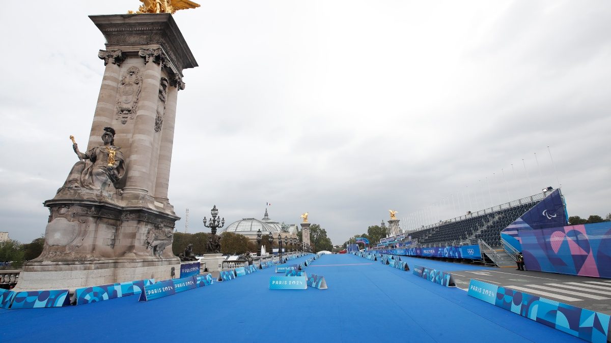 The Alexandre III bridge which will be used for the Para Triathlon, ahead of the Paris Paralympics. AP  The Alexandre III bridge which will be used for the Para Triathlon, ahead of the Paris Paralympics. AP