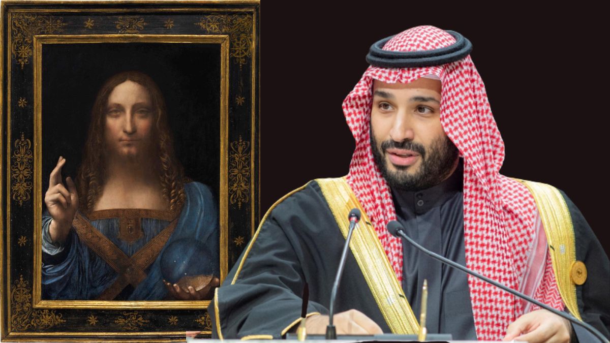 Saudi Arabia's crown prince Mohammad bin Salman owns Leonardo da Vinci's Salvator Mundi. Image sources: Christie's/Reuters Saudi Arabia's crown prince Mohammad bin Salman owns Leonardo da Vinci's Salvator Mundi. Image sources: Christie's/Reuters
