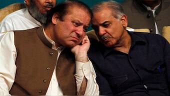 Nawaz Sharif and his younger brother, prime minister of Pakistan, Shehbaz Sharif. Image: REUTERS