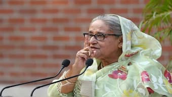 Sheikh Hasina was the elected head of the Bangladesh government, whereas the current government is nominated by the military. Her present refuge in India is based on a long history of good relations with India. Image: REUTERS