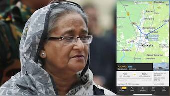 Sheikh Hasina, accompanied by her younger sister, Sheikh Rehana has left Dhaka on Monday afternoon. Source: AP/screengrab.