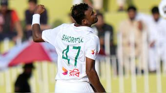 Injured Bangladesh pacer Shoriful Islam will miss the Test series against India. AP 