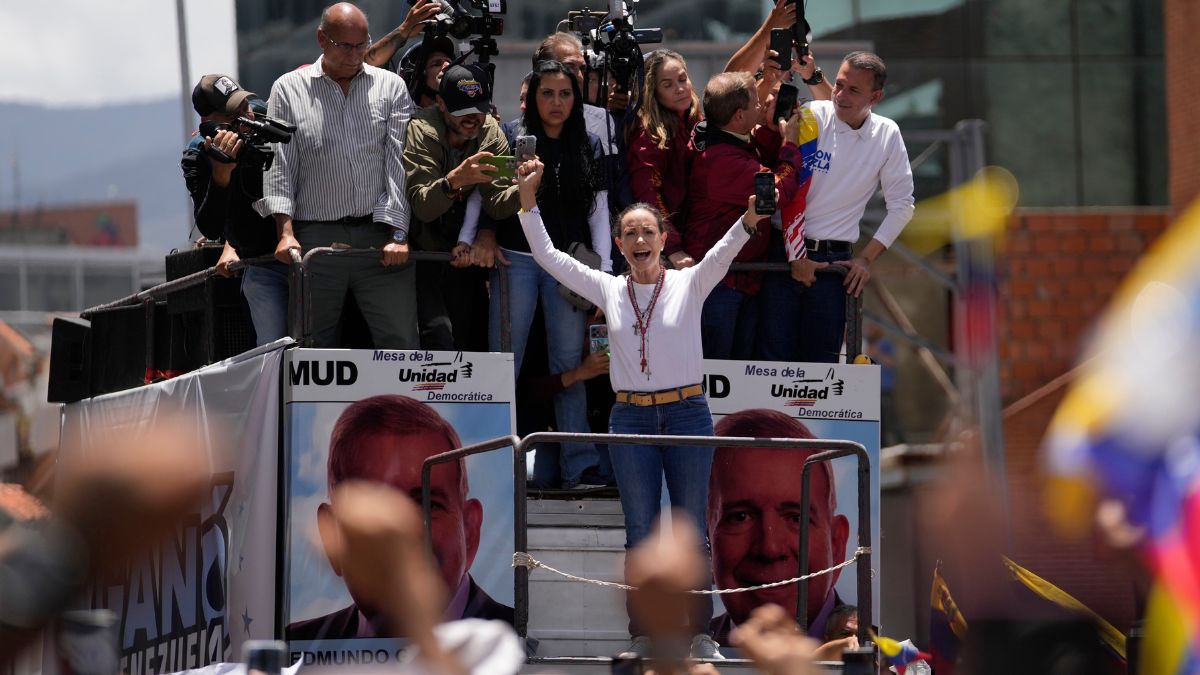 'We've never been so strong': Venezuela's Opposition leader Maria Corina leads march against Maduro 'We've never been so strong': Venezuela's Opposition leader Maria Corina leads march against Maduro
