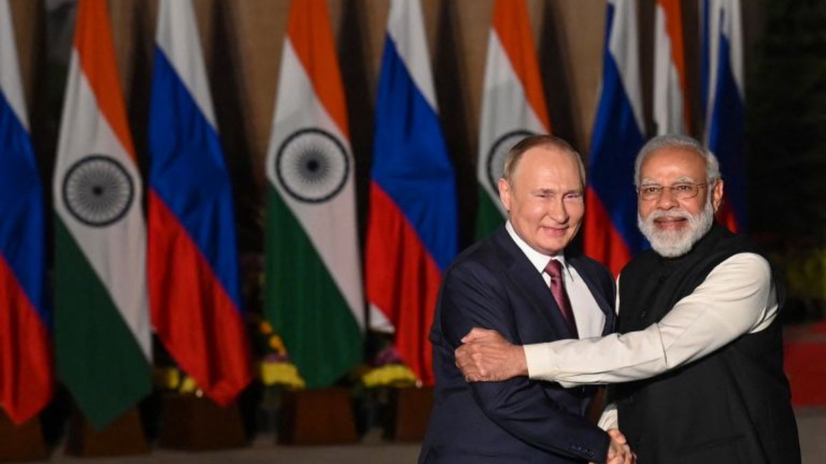 Russian president Vladimir Putin with Indian PM Narendra Modi. AFP File Photo Russian president Vladimir Putin with Indian PM Narendra Modi. AFP File Photo