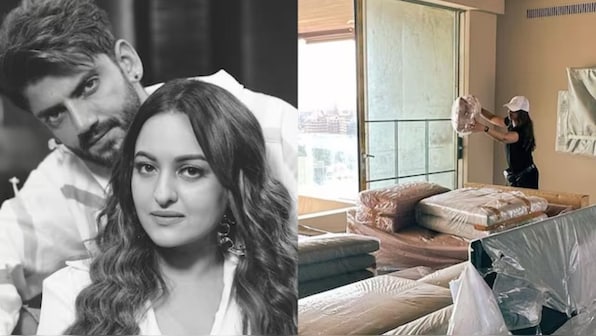 Zaheer Iqbal shares adorable picture of wife Sonakshi Sinha as they decorate their home