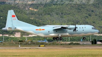 A Y-9 reconnaissance plane of the People's Liberation Army Air Force or PLAAF. Image courtesy airliners.net
