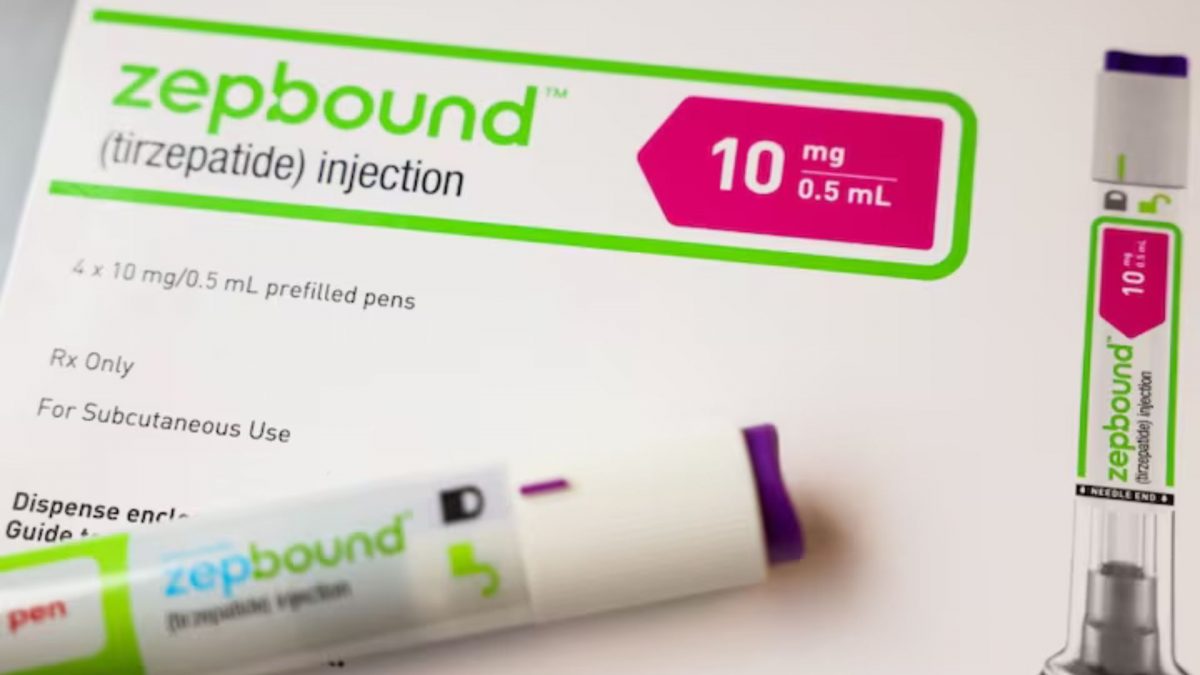 An injection pen of Zepbound, Eli Lilly’s weight loss drug, is displayed in New York City, US. Source: REUTERS. An injection pen of Zepbound, Eli Lilly’s weight loss drug, is displayed in New York City, US. Source: REUTERS.